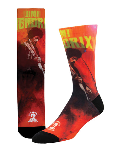 Jimi Hendrix Guitar Unisex Socks - Shop Now | Socksmith