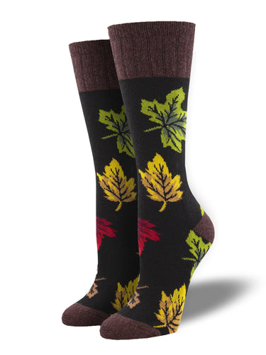 Recycled Wool - Autumn Leaves Socks Made In USA | Socksmith