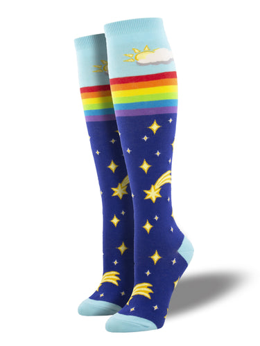 Rainbow Star - Knee Highs