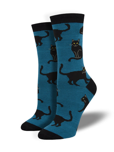 Black Cat Bamboo Socks for Women - Shop Now | Socksmith