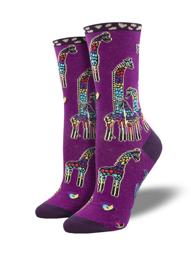 Laurel Burch Giraffe Art Socks for Women - Shop Now | Socksmith
